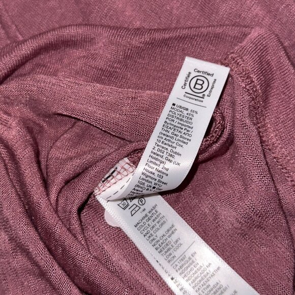 Athleta Women's M Sleeveless Surplice Wrap Top Mauve - Picture 7 of 8